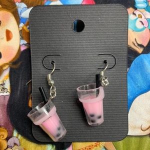 Boba Drink Earrings
